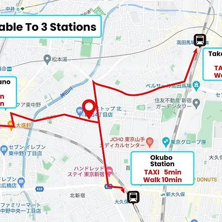 North Shinjuku House 5駅徒歩圏内の北新宿の家 Tokyo Exterior photo